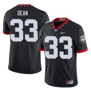 PJ Dean Black UGA Bulldogs #33 Mens Mascot 100th Anniversary Player Jersey 939952-534