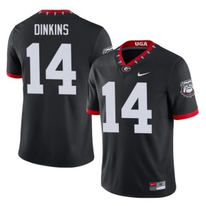 Rasean Dinkins Black #14 Player Mascot 100th Anniversary Men Bulldog Nation Jersey 118173-906