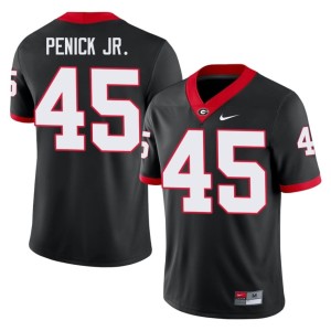Terrence Penick Jr. Game Mens #45 UGA Black Jersey 788770-910