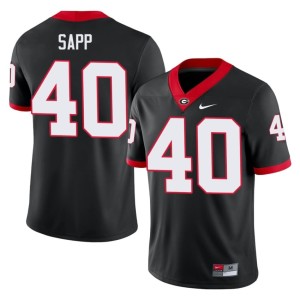 Theron Sapp Football #40 Black DGDs Men's Jerseys 971531-854