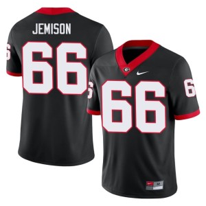 Tyreek Jemison #66 Alumni Black University of Georgia Bulldogs Men Jerseys 871896-274
