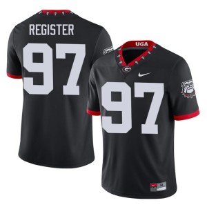 Wade Register UGA Mascot 100th Anniversary 2026-27 #97 Men's Black Jersey 523813-923
