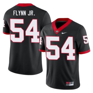 Waltclaire Flynn Jr. #54 University Men Black UGA Jersey 599241-378
