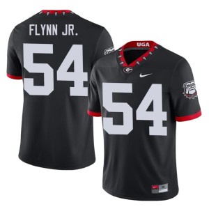 Waltclaire Flynn Jr. Dawgs Mascot 100th Anniversary Game Black #54 Men's Jerseys 326079-881