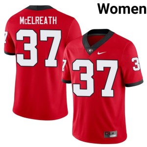 Benjamin McElreath Player #37 Women's DGDs Red Jersey 627211-467