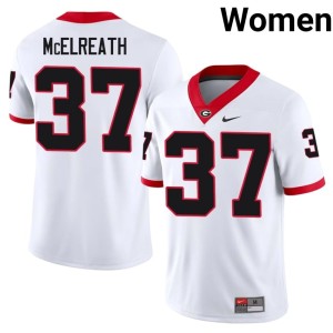 Benjamin McElreath #37 Women Dawgs Alumni White Jerseys 887097-822