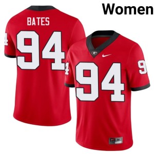 Henry Bates Women Embroidery #94 University of Georgia Red Jersey 191464-964