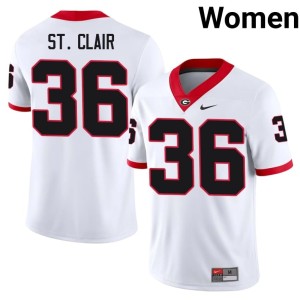 Jackson St. Clair Damn Good Dawgs Women's White Official #36 Jersey 775247-684