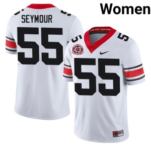 London Seymour Women's Alumni 1980 National Champions 40th Anniversary White #55 University of Georgia Jersey 455964-380