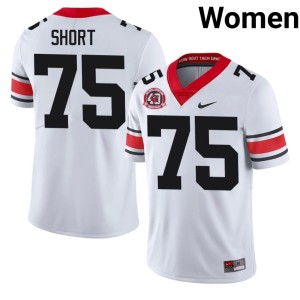 Mason Short #75 Women Dawgs White Limited 1980 National Champions 40th Anniversary Jerseys 316831-905