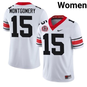 Ryan Montgomery 1980 National Champions 40th Anniversary Women #15 Limited White UGA Bulldogs Jerseys 286323-306