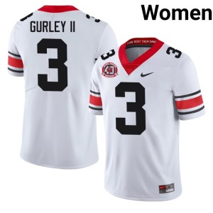 Todd Gurley II White Women #3 1980 National Champions 40th Anniversary Go Dawgs Official Jersey 961180-340