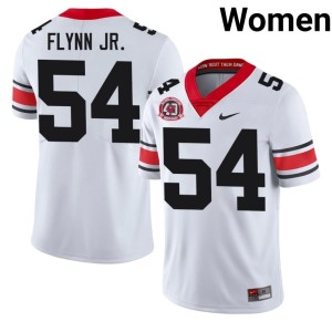 Waltclaire Flynn Jr. Womens Dawgs 1980 National Champions 40th Anniversary #54 White Official Jerseys 858614-555