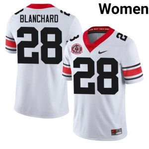 Walter Blanchard UGA 1980 National Champions 40th Anniversary Official White Womens #28 Jersey 649165-304