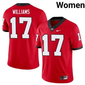 Amaris Williams Red Damn Good Dawgs #17 Women Official Jersey 416335-793