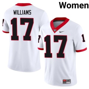 Amaris Williams #17 Womens Football White Damn Good Dawgs Jersey 694154-885