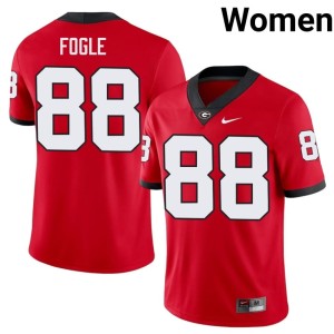 Brayden Fogle Embroidery DGDs Women's #88 Red Jerseys 227226-431