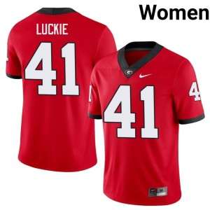 Carter Luckie Player Women's Red UGA #41 Jerseys 941695-389