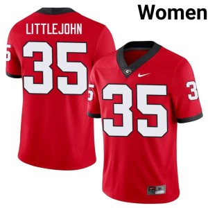 Elijah Littlejohn Red #35 Player Women's Bulldog Nation Jersey 508199-723