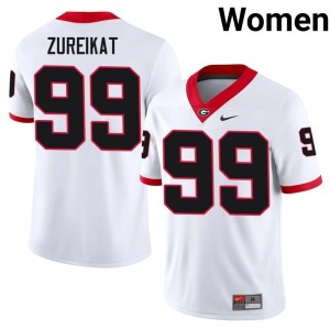 Harran Zureikat College DGDs Women's #99 White Jerseys 354943-997