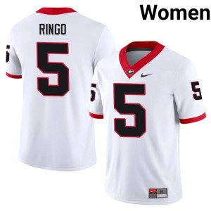 Kelee Ringo University of Georgia Bulldogs NCAA #5 Women's White Jersey 289841-542