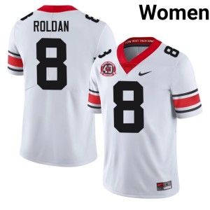 Landon Roldan Official Women's Damn Good Dawgs 1980 National Champions 40th Anniversary #8 White Jerseys 593581-583