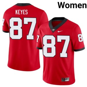 Lincoln Keyes Women #87 2026-27 Georgia Bulldogs Red Jerseys 689711-432