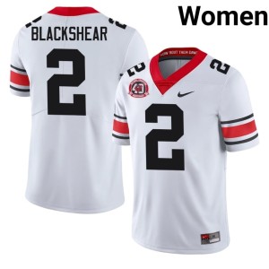 Thomas Blackshear 2025 #2 1980 National Champions 40th Anniversary University of Georgia Women's White Jerseys 758815-290