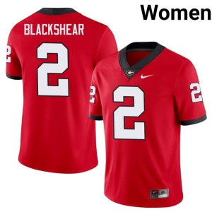 Thomas Blackshear Dawgs Red Women's #2 2025 Jersey 343694-980