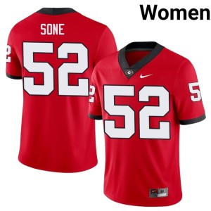 Valdin Sone #52 Red Game Womens DGDs Jerseys 778066-446