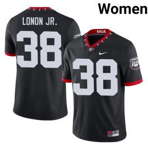 AJ Lonon Jr. Black 2026-27 Mascot 100th Anniversary Women's Georgia Bulldogs #38 Jerseys 347460-703