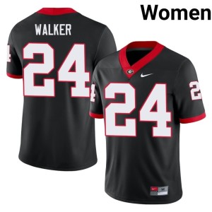 Bo Walker Go Dawgs Limited Womens Black #24 Jersey 747578-414