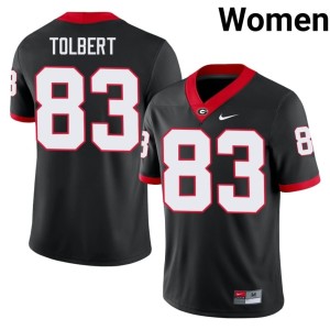 Brody Tolbert High School Black #83 University of Georgia Womens Jersey 413197-118