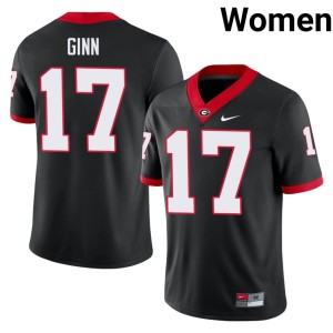 Colter Ginn NCAA Go Dawgs #17 Black Women's Jersey 344585-656