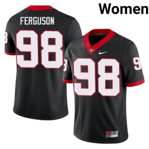 Connor Ferguson Black Womens Dawgs Player #98 Jersey 907657-145