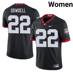 Dante Dowdell Black #22 Go Dawgs Women Official Mascot 100th Anniversary Jersey 404120-824