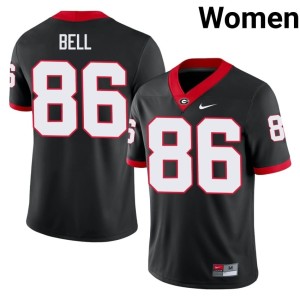 Dillon Bell Women #86 Black University of Georgia Bulldogs Player Jersey 865825-845