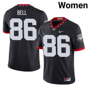 Dillon Bell 2025 Mascot 100th Anniversary UGA Black #86 Women's Jersey 114640-876