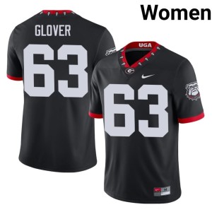 Dontrell Glover Damn Good Dawgs Mascot 100th Anniversary #63 Women Limited Black Jersey 798740-450