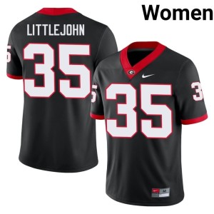 Elijah Littlejohn Womens Game UGA Black #35 Jerseys 247556-679