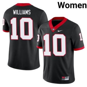 Elyiss Williams #10 Alumni Black Georgia Bulldogs Women Jerseys 797481-274