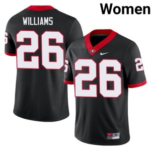 Gentry Williams Black Women's UGA Replica #26 Jersey 734426-692