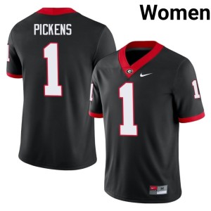 George Pickens Women High School UGA #1 Black Jersey 768600-107