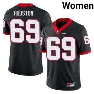 Graham Houston Damn Good Dawgs Black NCAA #69 Womens Jersey 903866-735