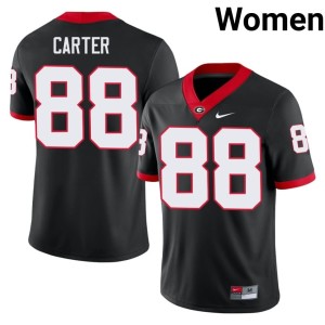 Jalen Carter Women's #88 Bulldog Nation Black University Jerseys 945096-173