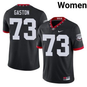 Juan Gaston Black #73 Mascot 100th Anniversary 2026-27 Women's Georgia Jersey 890872-555