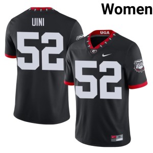 Michael Uini Black Womens UGA Bulldogs Mascot 100th Anniversary #52 2026-27 Jerseys 960167-214