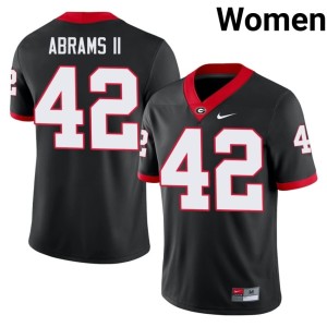 Nick Abrams II Women's Black Georgia #42 Alumni Jersey 331211-174