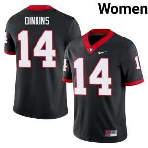 Rasean Dinkins #14 Black University of Georgia Bulldogs Women's University Jerseys 425920-742