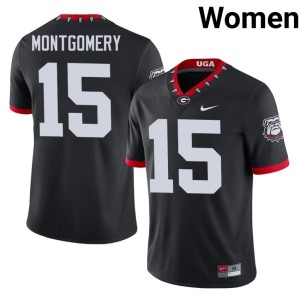 Ryan Montgomery Go Dawgs Mascot 100th Anniversary Player Black Women's #15 Jersey 110593-594